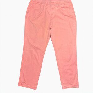 A New Day Coral Stretch Chino Pants Size 12